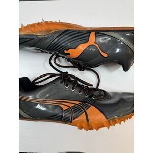 Puma Complete Running Spikes Men's 11 Track‎ & Field Cleats Orange Black